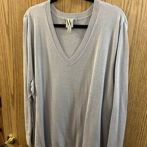 Worthington Soft Gray Long Sleeve Top